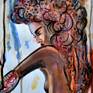 Original watercolor inspired by beauty of african woman. this painting was created under strong impression of living in multicultural society in Lisbon, Portugal.
Addicted to the beauty of african woman body this painting is extraordinary expressive and spontaneous piece of art.
Painting in watercolours is a simpliest way to express my imotons and feelings. Also I use asian sumi-e style of painting mixing watercolours with inks.