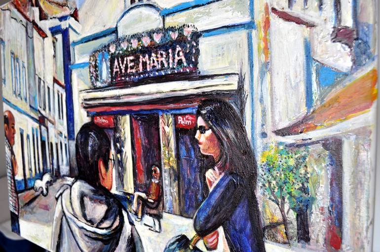 Original Documentary Architecture Painting by Alex Solodov