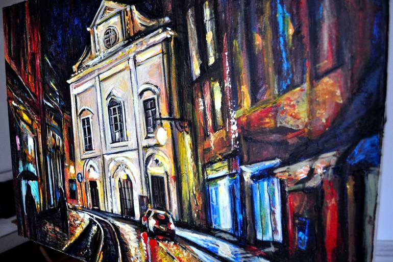 Original Expressionism Architecture Painting by Alex Solodov