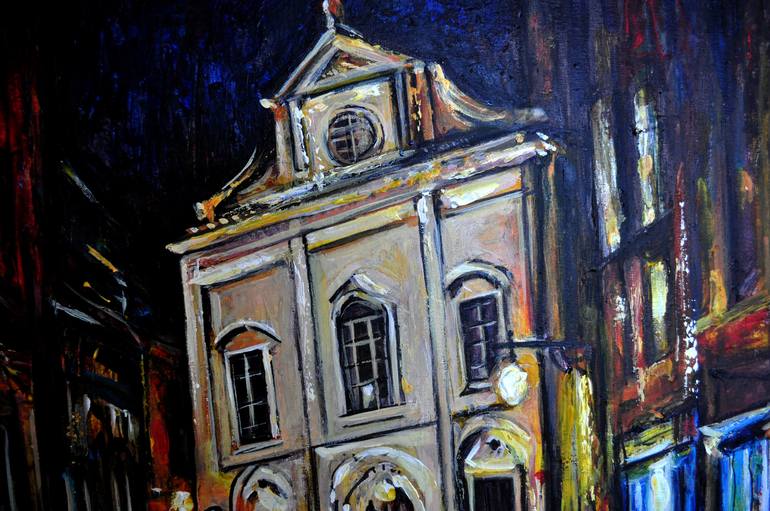 Original Expressionism Architecture Painting by Alex Solodov