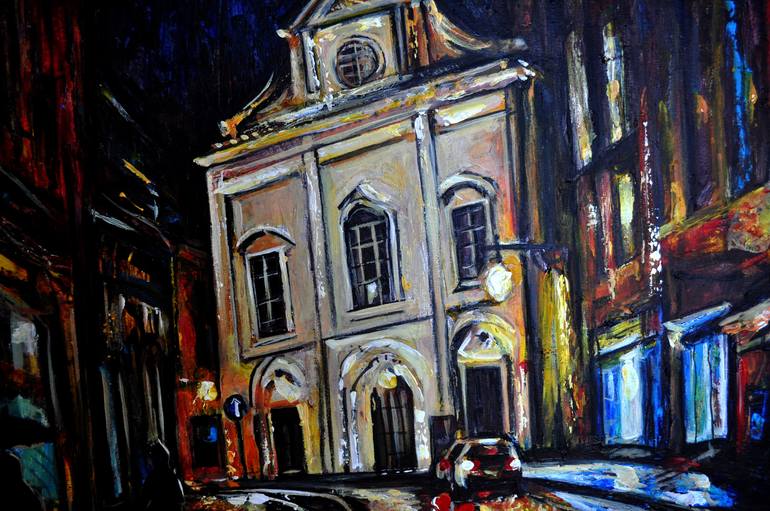 Original Expressionism Architecture Painting by Alex Solodov