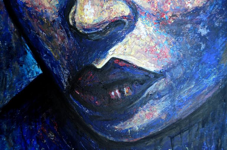 Original Expressionism Portrait Painting by Alex Solodov