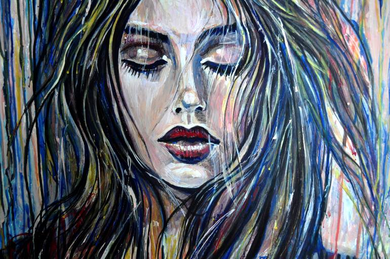 Original Expressionism Fashion Painting by Alex Solodov