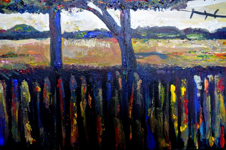 Original Expressionism Landscape Painting by Alex Solodov