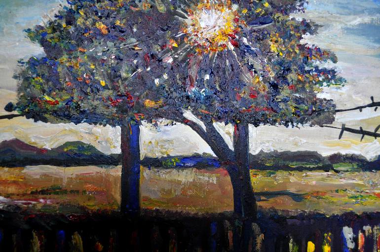 Original Expressionism Landscape Painting by Alex Solodov
