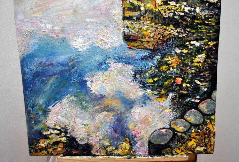 Original Abstract Expressionism Abstract Painting by Alex Solodov
