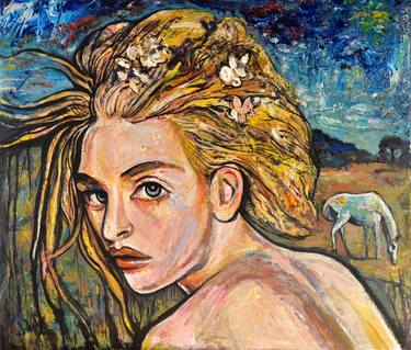 Original Expressionism Portrait Paintings by Alex Solodov