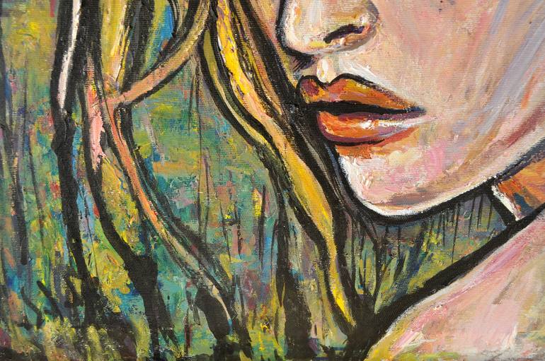 Original Expressionism People Painting by Alex Solodov