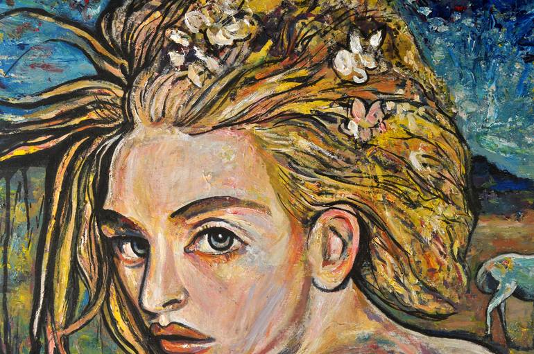 Original Expressionism People Painting by Alex Solodov
