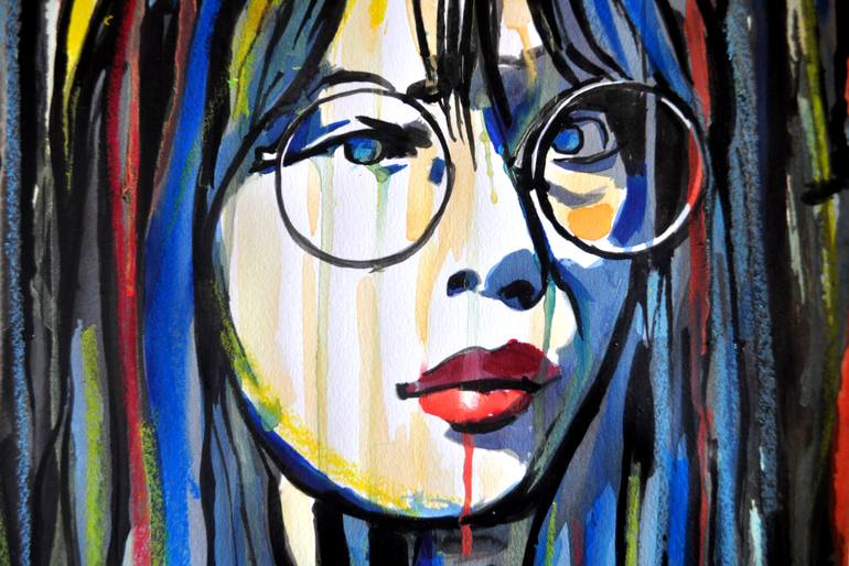 Original Expressionism Pop Culture/Celebrity Painting by Alex Solodov