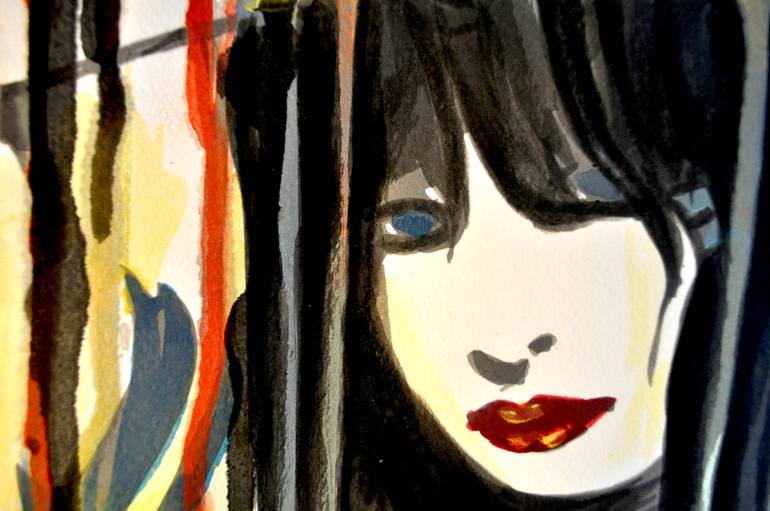 Original Expressionism Pop Culture/Celebrity Painting by Alex Solodov