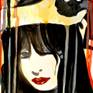 Watercolour painting inspired by Japanese modern culture - anime, cosplay, manga, and vintage Japanese woodblock prints. In expressionistic pop art style.
Materials: watercolours and inks on heavy weight water-colour fine art paper.