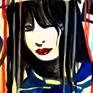 Watercolour painting inspired by Japanese modern culture - anime, cosplay, manga, and vintage Japanese woodblock prints. In expressionistic pop art style.
Materials: watercolours and inks on heavy weight water-colour fine art paper.