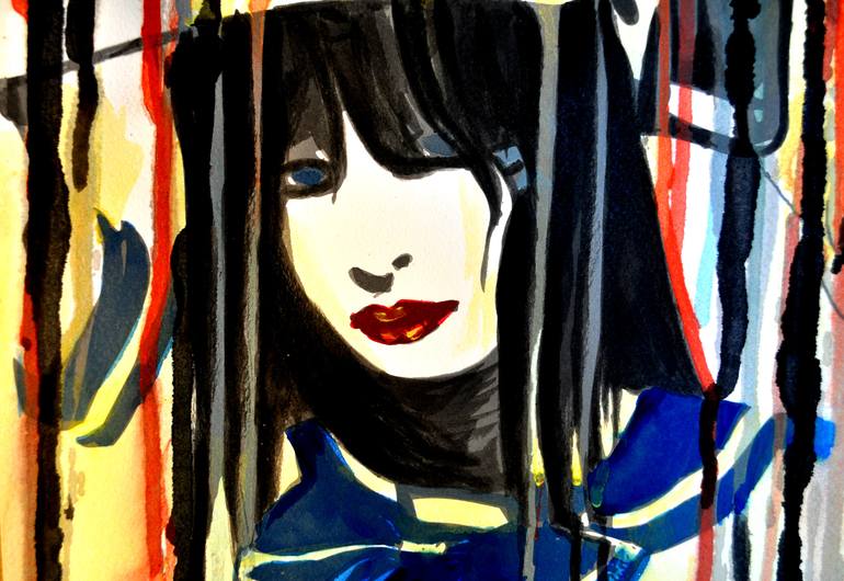 Original Expressionism Pop Culture/Celebrity Painting by Alex Solodov