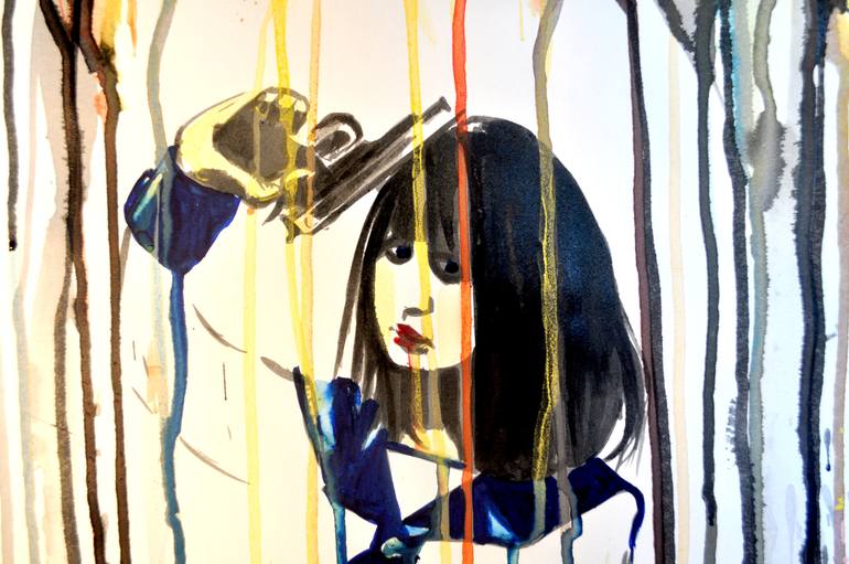 Original Expressionism Pop Culture/Celebrity Painting by Alex Solodov