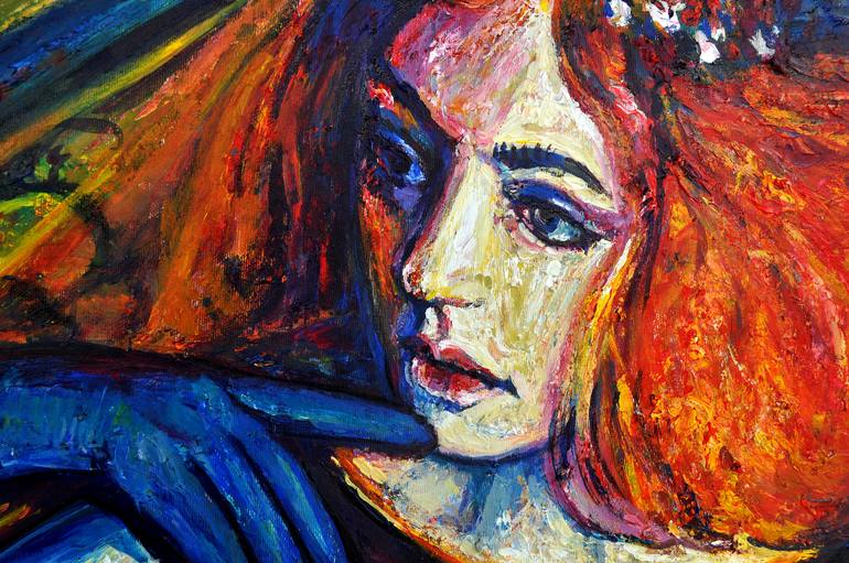 Original Art Deco Fashion Painting by Alex Solodov