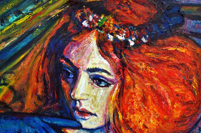 Original Art Deco Fashion Painting by Alex Solodov