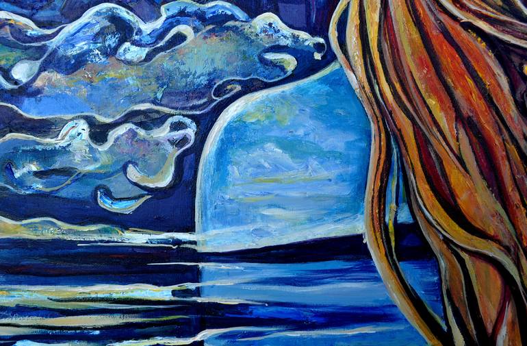 Original Expressionism Fantasy Painting by Alex Solodov