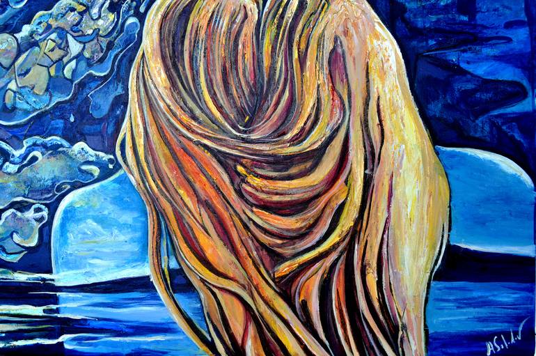 Original Expressionism Fantasy Painting by Alex Solodov