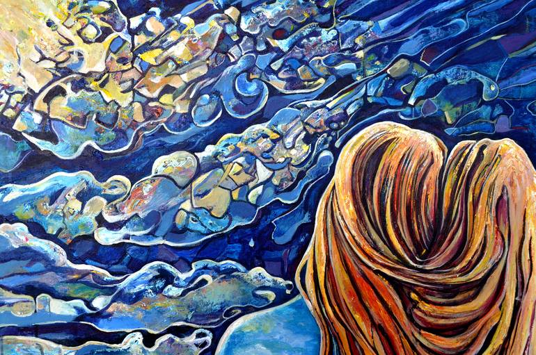 Original Expressionism Fantasy Painting by Alex Solodov
