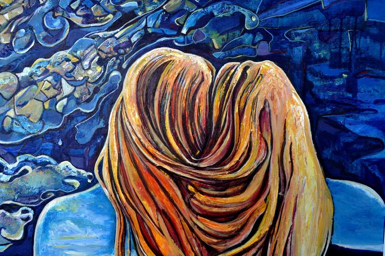 Original Expressionism Fantasy Painting by Alex Solodov