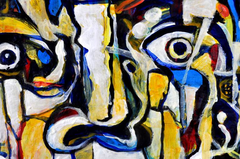 Original Abstract Expressionism Abstract Painting by Alex Solodov