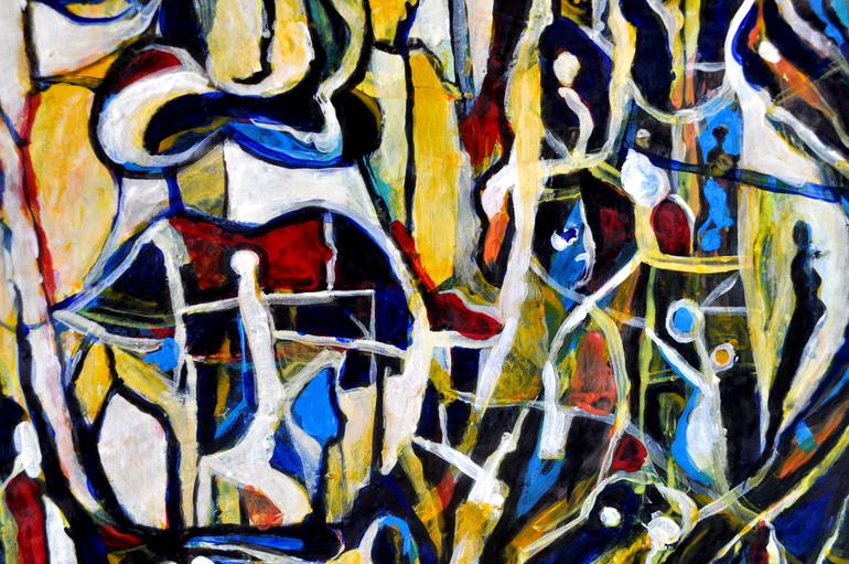 Original Abstract Expressionism Abstract Painting by Alex Solodov