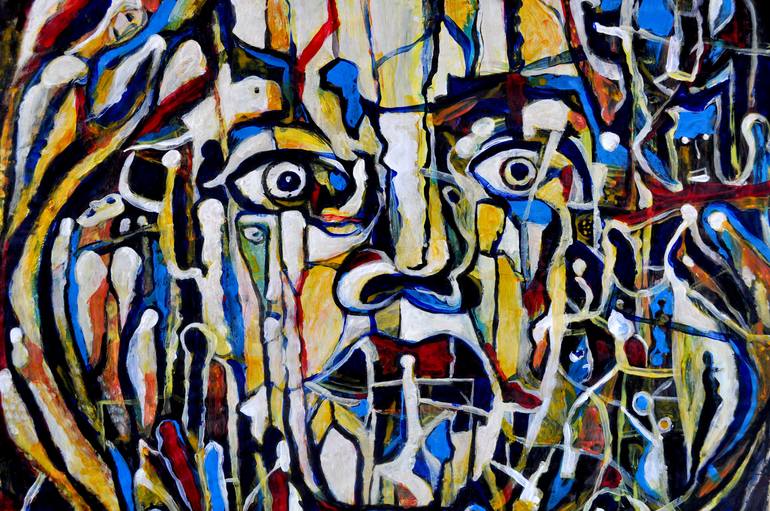 Original Abstract Expressionism Abstract Painting by Alex Solodov