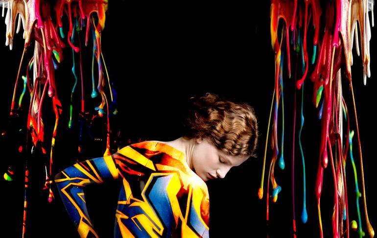 Original Conceptual Love Mixed Media by Alex Solodov