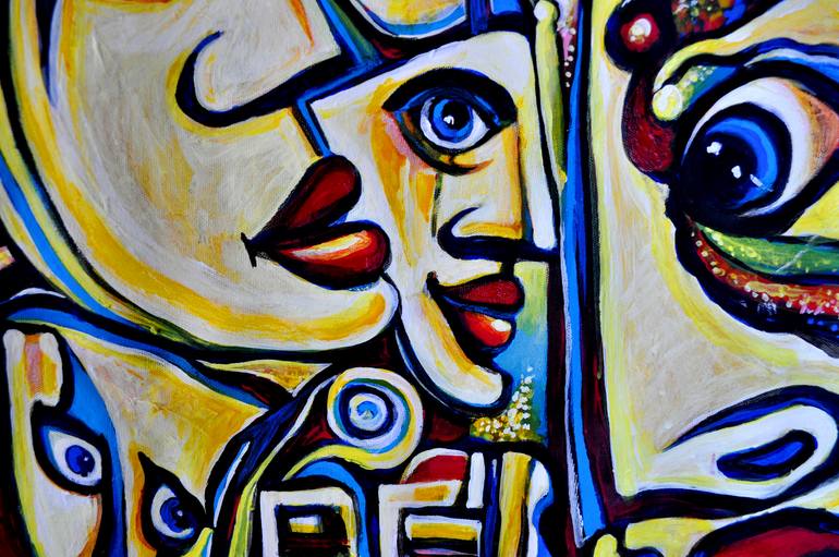 Original Abstract Expressionism Abstract Painting by Alex Solodov