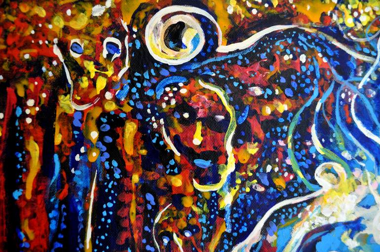Original Abstract Expressionism Abstract Painting by Alex Solodov