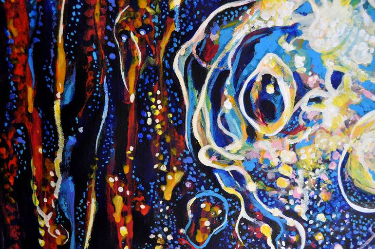 Original Abstract Expressionism Abstract Painting by Alex Solodov