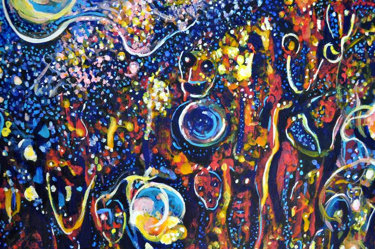 Original Abstract Expressionism Abstract Painting by Alex Solodov
