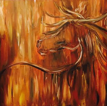 Original Abstract Horse Paintings by Kristine King