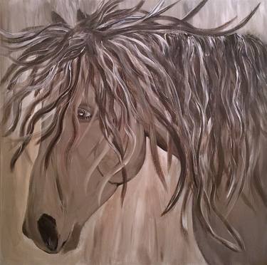 Original Abstract Horse Paintings by Kristine King