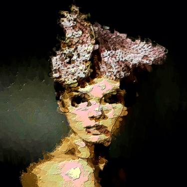 Original Abstract Expressionism Portrait Digital by Igor Bajenov