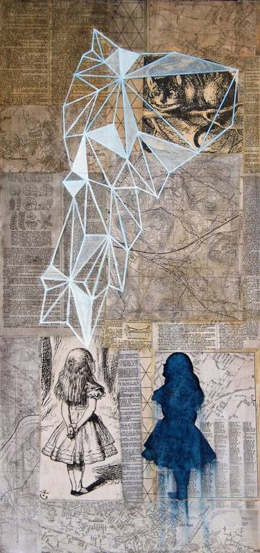 Original Conceptual Geometric Collage by Maya Kuvaja