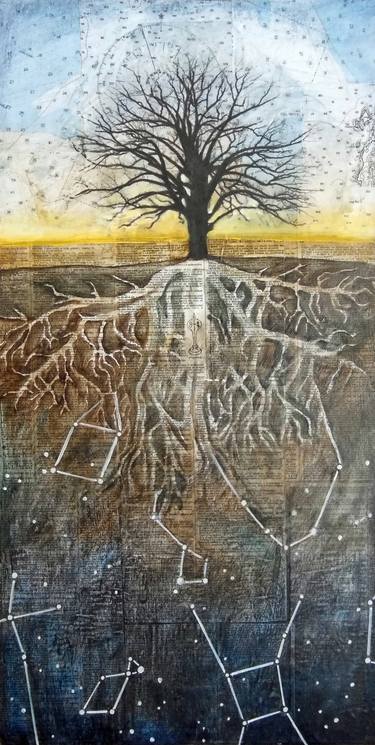 Original Conceptual Tree Collage by Maya Kuvaja