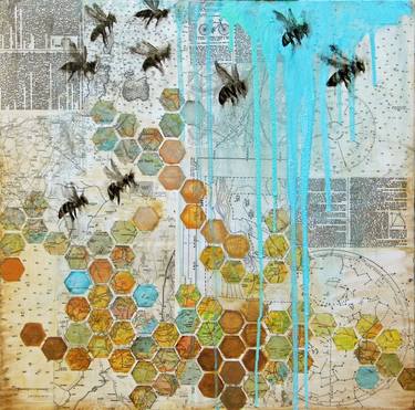 Print of Abstract Geometric Collage by Maya Kuvaja