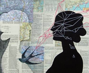 Original Abstract Women Collage by Maya Kuvaja