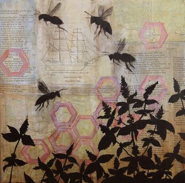 Print of Abstract Nature Collage by Maya Kuvaja