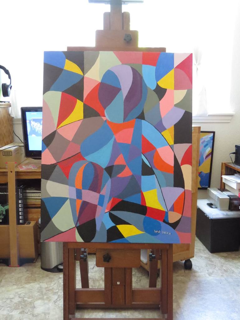 Original Abstract Painting by William Rhodes