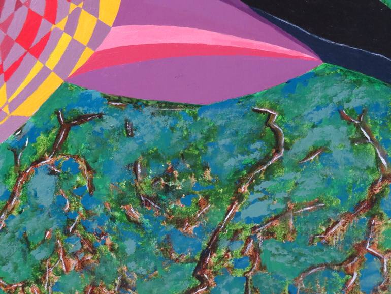 Original Abstract Expressionism Nature Painting by William Rhodes