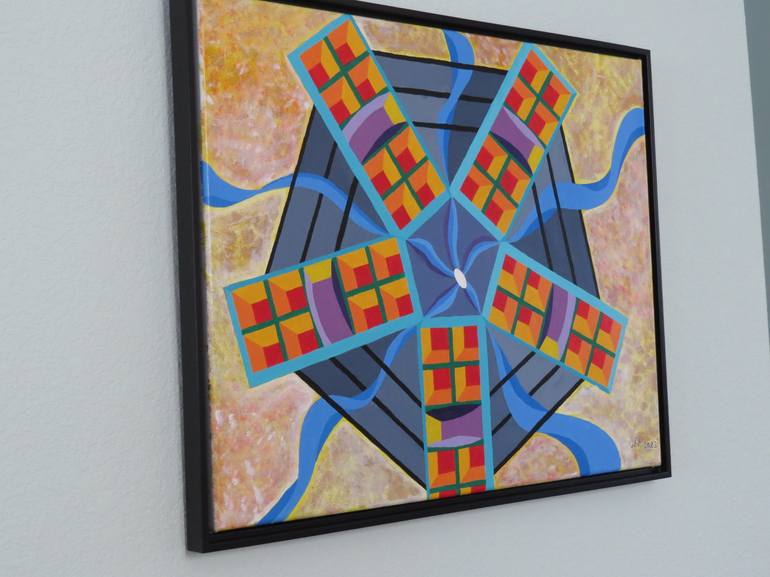 Original Geometric Painting by William Rhodes