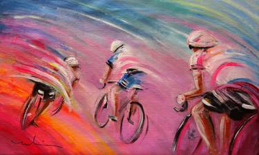 Original Abstract Expressionism Sport Paintings by Miki de Goodaboom