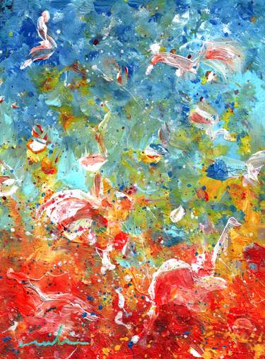 Original Abstract Expressionism Abstract Paintings by Miki de Goodaboom