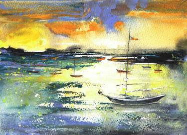 Original Boat Paintings by Miki de Goodaboom