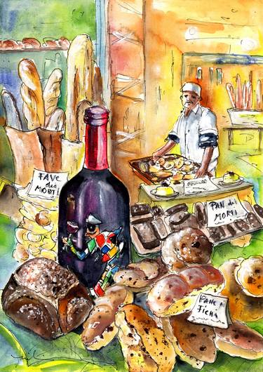 Original Expressionism Food & Drink Paintings by Miki de Goodaboom