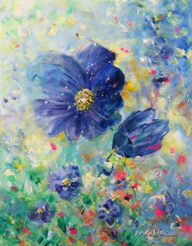 Original Expressionism Floral Paintings by Miki de Goodaboom