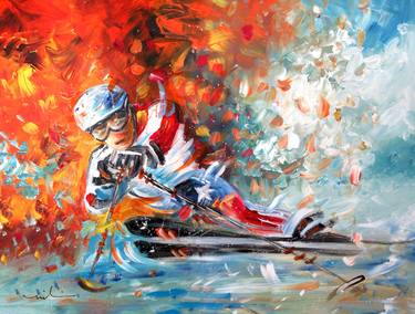 Original Sport Paintings by Miki de Goodaboom
